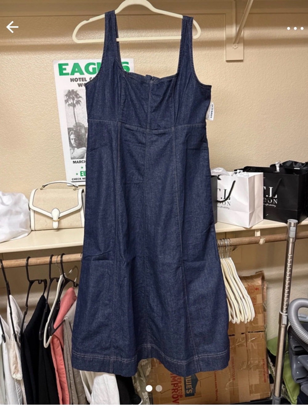 Old Navy Dark Blue Denim Sundress